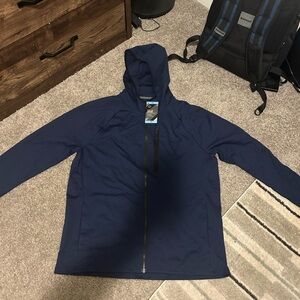 Men's Navy Hooded Lightweight Jacket - Members Mark